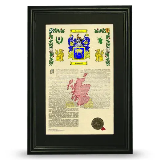 Dingwell Deluxe Armorial Framed - Black