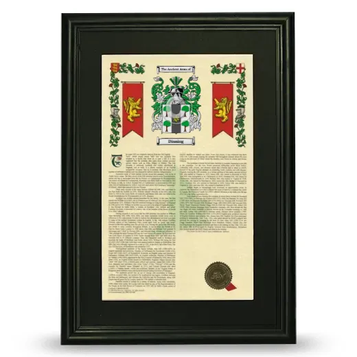 Dinning Deluxe Armorial Framed - Black
