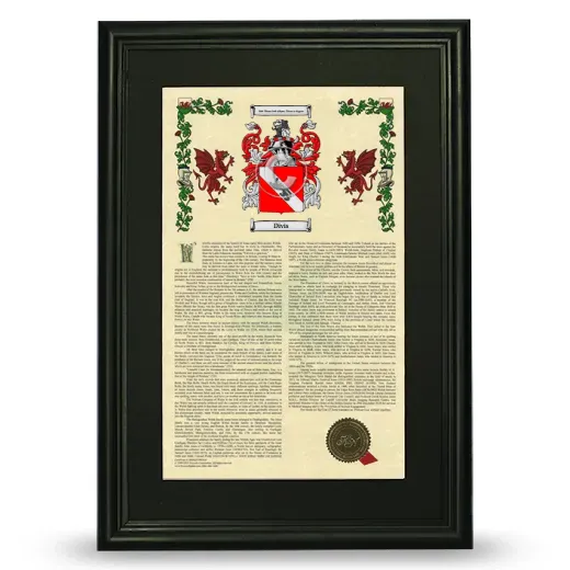 Divis Deluxe Armorial Framed - Black