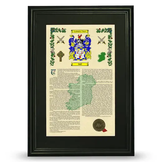 Doll Deluxe Armorial Framed - Black