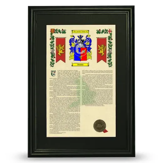 Doorey Deluxe Armorial Framed - Black