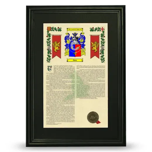 Dory Deluxe Armorial Framed - Black