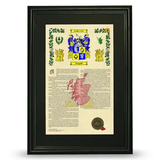 Dougald Deluxe Armorial Framed - Black