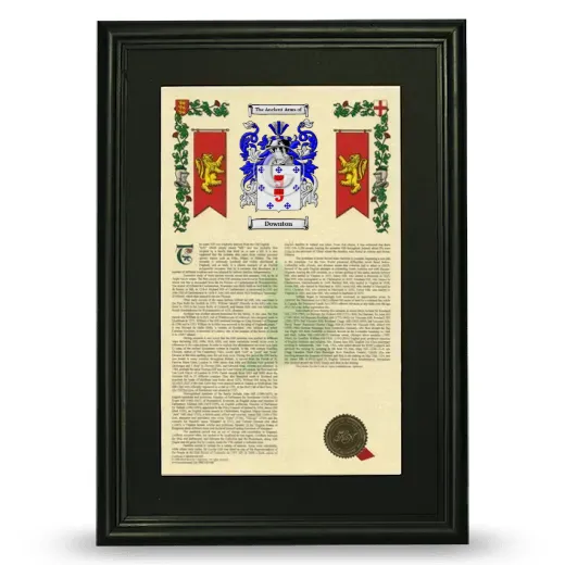 Downton Deluxe Armorial Framed - Black
