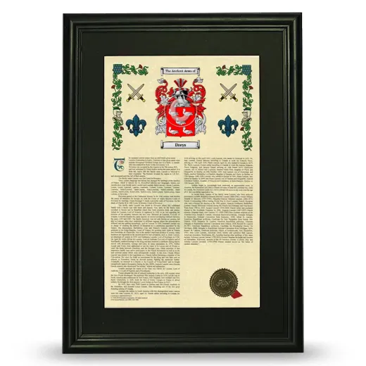 Dreys Deluxe Armorial Framed - Black