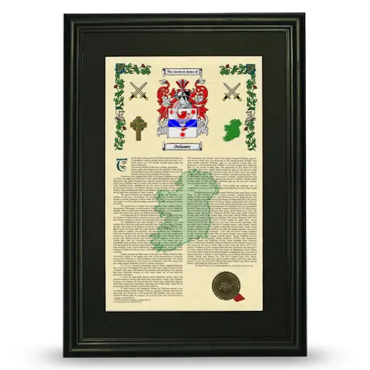 Dulaney Deluxe Armorial Framed - Black