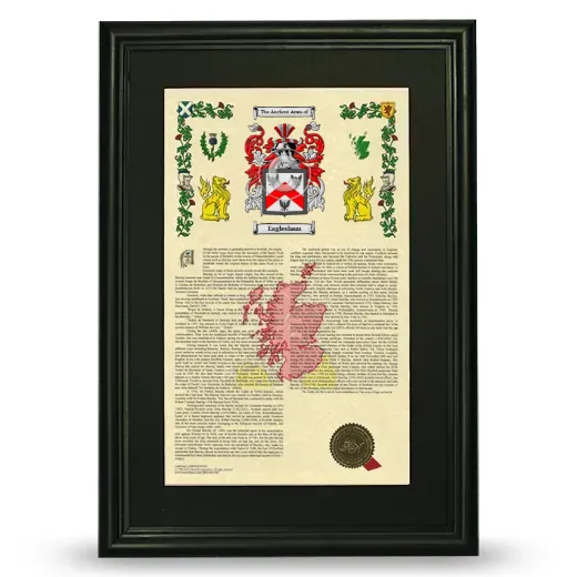 Eaglesham Deluxe Armorial Framed - Black