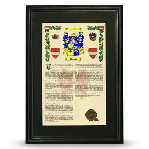 Eberlein Deluxe Armorial Framed - Black