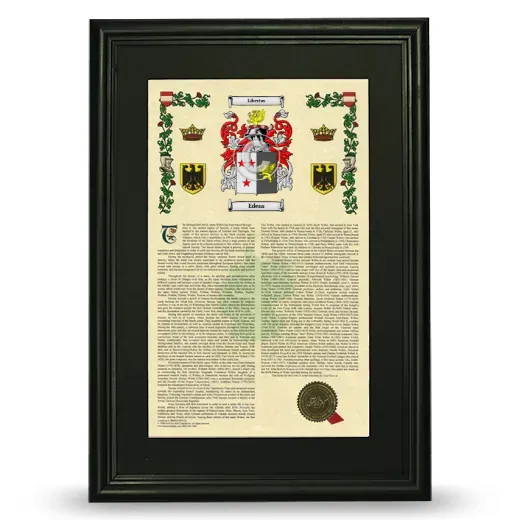 Edens Deluxe Armorial Framed - Black