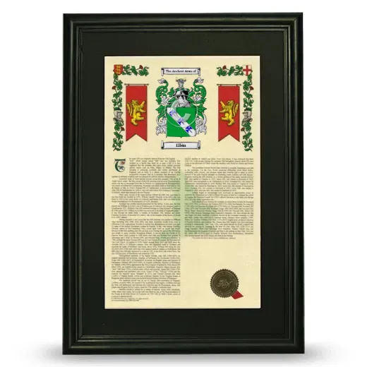 Elbin Deluxe Armorial Framed - Black