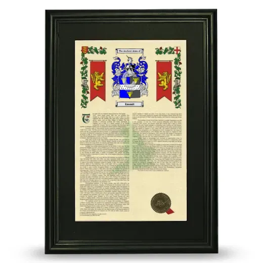 Emmit Deluxe Armorial Framed - Black