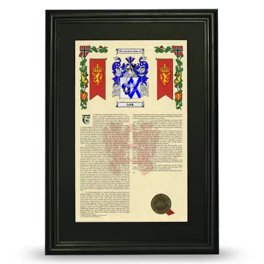 Erick Deluxe Armorial Framed - Black
