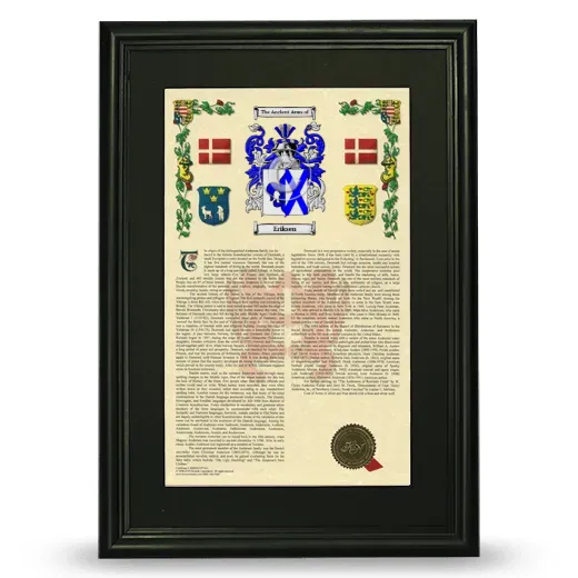 Eriksen Deluxe Armorial Framed - Black