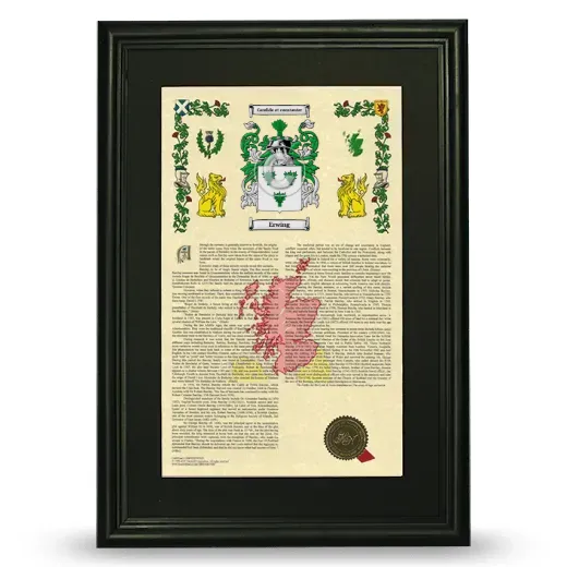 Erwing Deluxe Armorial Framed - Black
