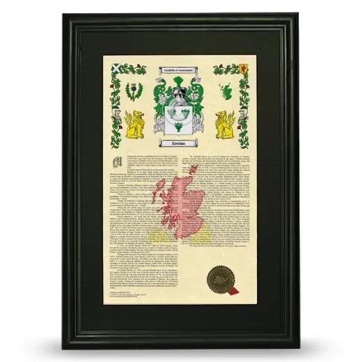 Erwins Deluxe Armorial Framed - Black