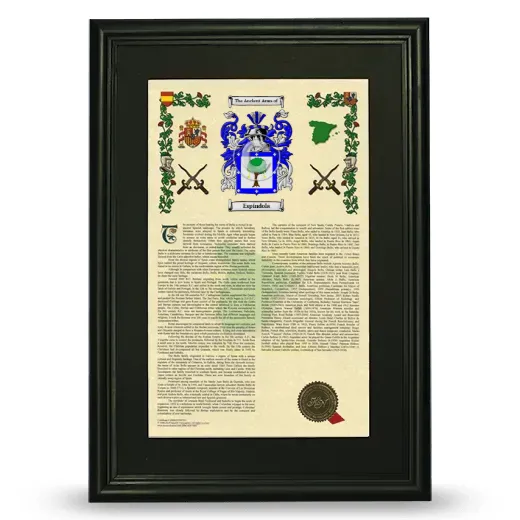 Espindola Deluxe Armorial Framed - Black