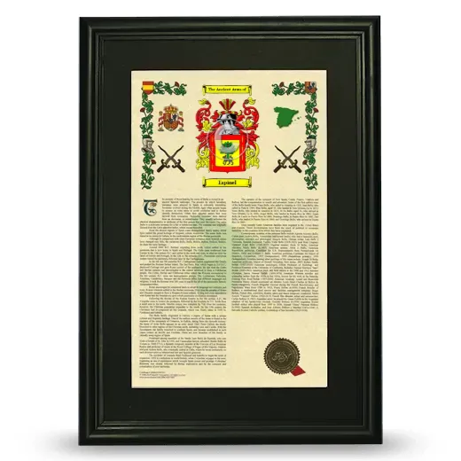 Espinel Deluxe Armorial Framed - Black