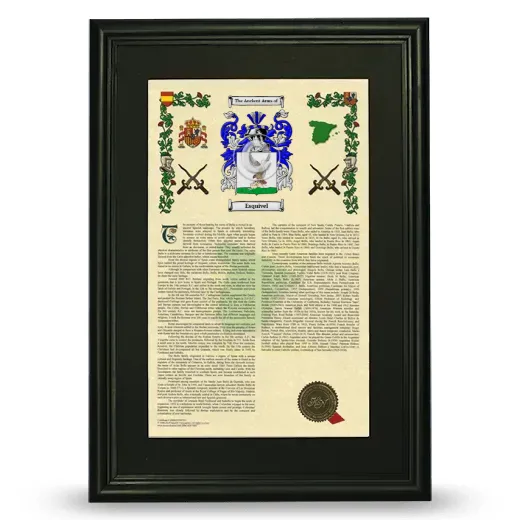 Esquivel Deluxe Armorial Framed - Black