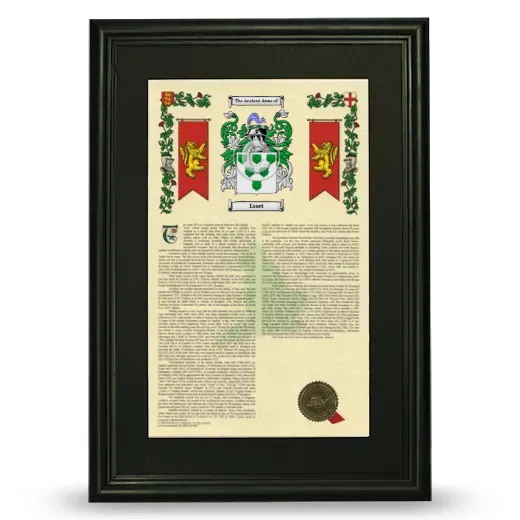 Esset Deluxe Armorial Framed - Black