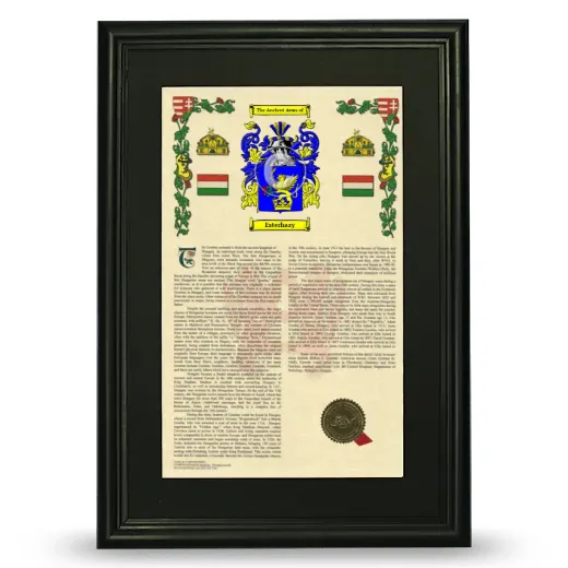 Esterhazy Deluxe Armorial Framed - Black