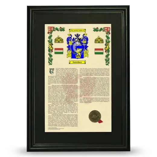 Eszterhazy Deluxe Armorial Framed - Black