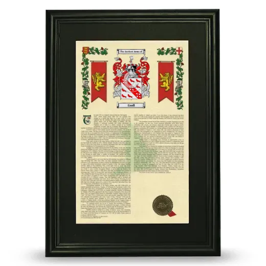 Exall Deluxe Armorial Framed - Black