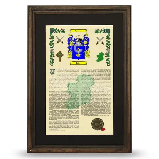 Fahy Deluxe Armorial Framed - Brown