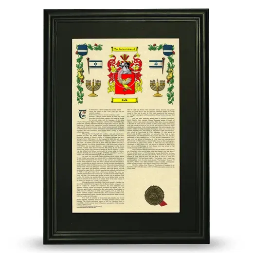 Falk Deluxe Armorial Framed - Black
