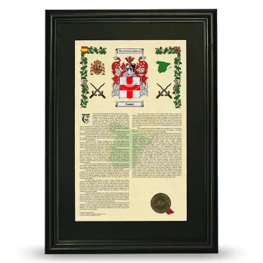 Fanez Deluxe Armorial Framed - Black