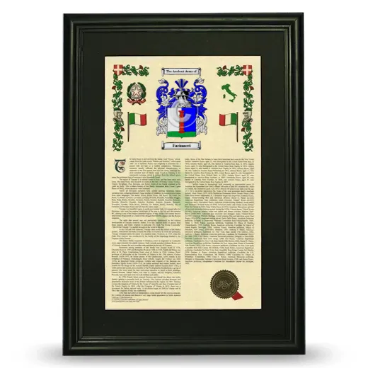 Farinacci Deluxe Armorial Framed - Black