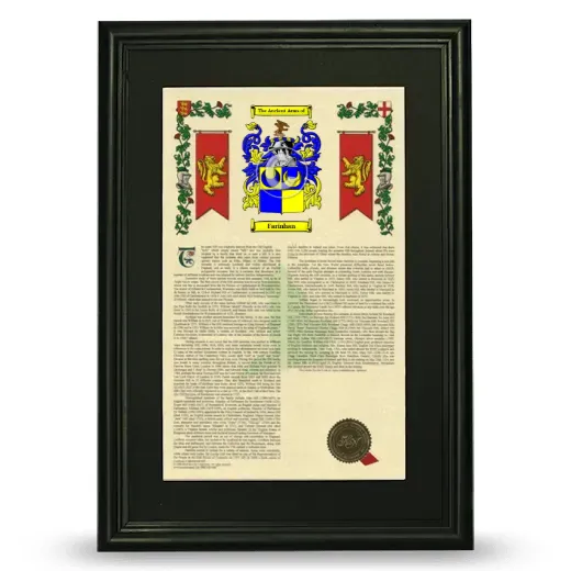 Farinhan Deluxe Armorial Framed - Black