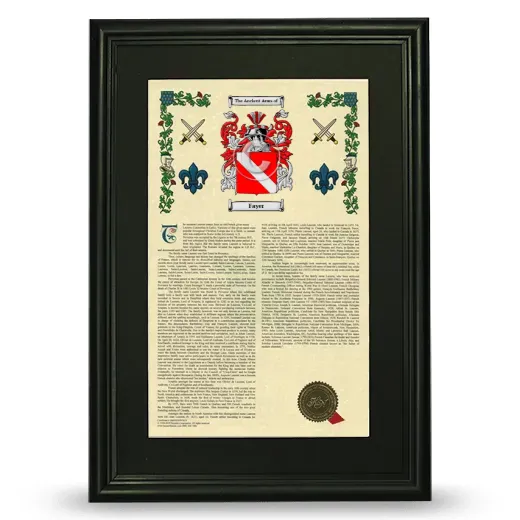 Fayer Deluxe Armorial Framed - Black