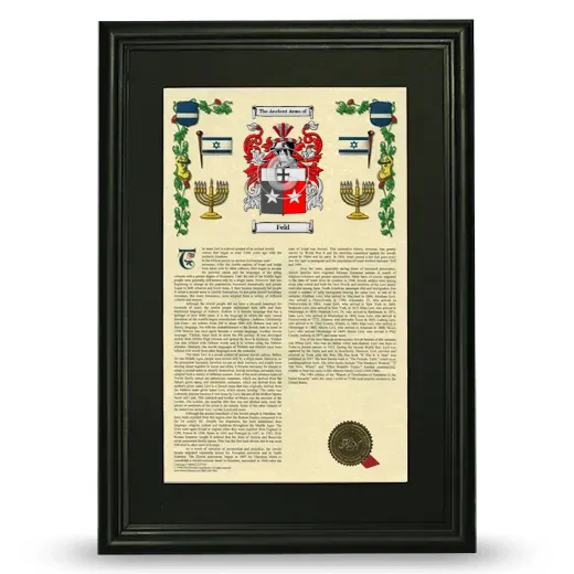 Feld Deluxe Armorial Framed - Black
