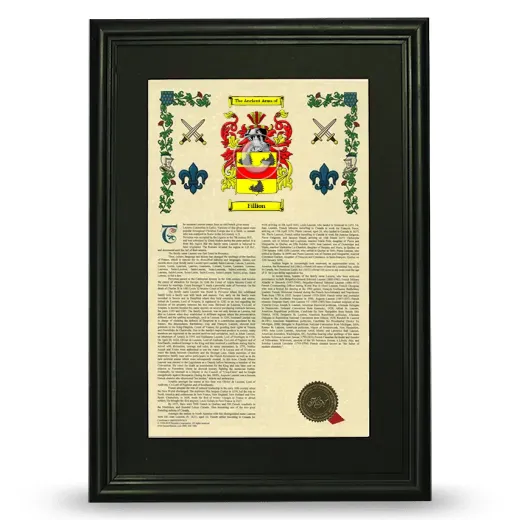 Fillion Deluxe Armorial Framed - Black