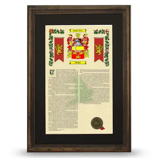 Fitcher Deluxe Armorial Framed - Brown