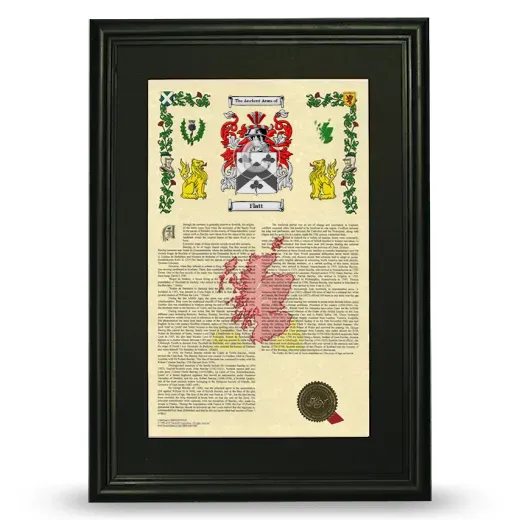 Flatt Deluxe Armorial Framed - Black