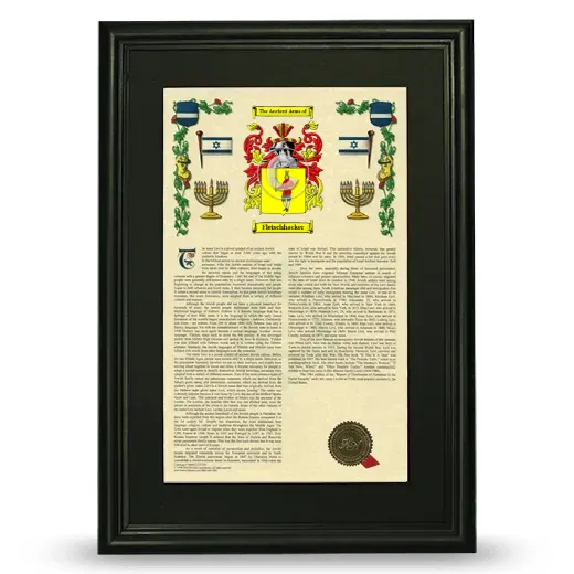 Fleischhacker Deluxe Armorial Framed - Black