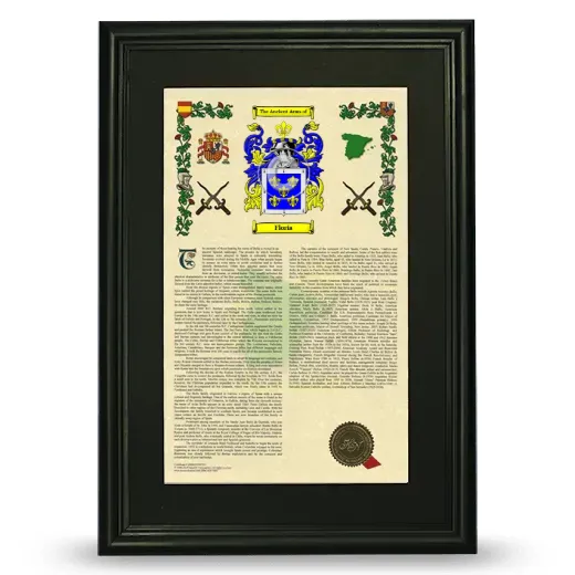Floria Deluxe Armorial Framed - Black