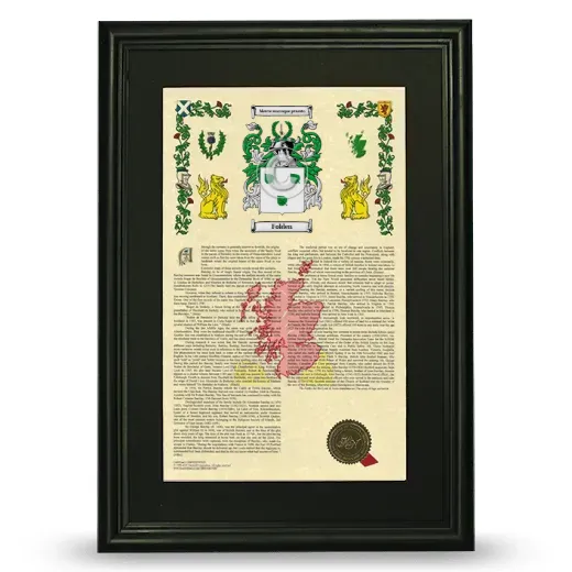 Folden Deluxe Armorial Framed - Black