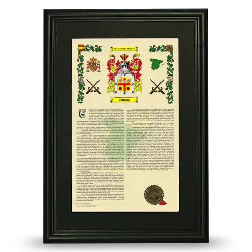 Fontana Deluxe Armorial Framed - Black