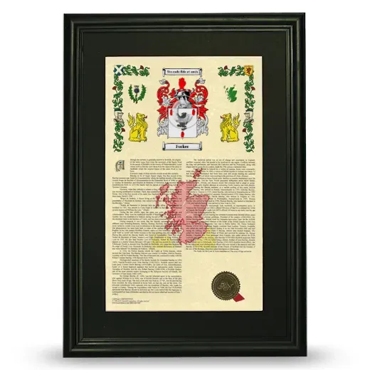 Forker Deluxe Armorial Framed - Black