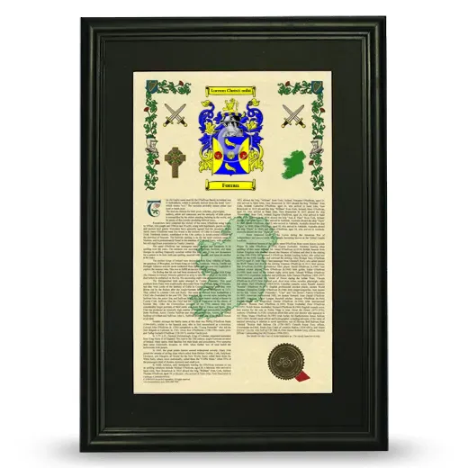 Forran Deluxe Armorial Framed - Black