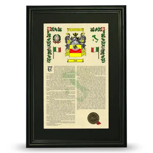 Fort Deluxe Armorial Framed - Black