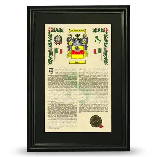 Forte Deluxe Armorial Framed - Black