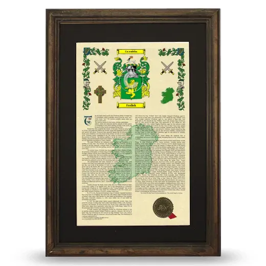 Fralick Deluxe Armorial Framed - Brown