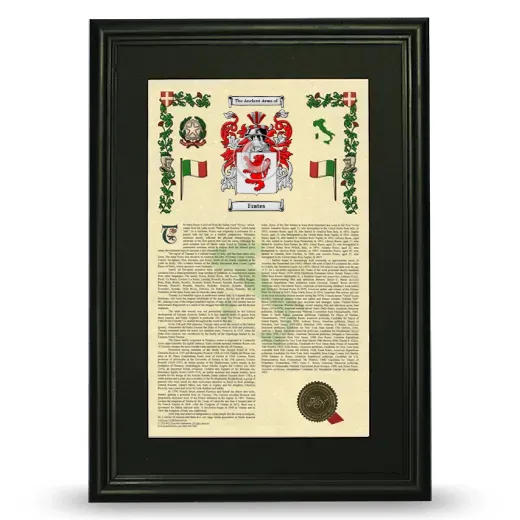 Frates Deluxe Armorial Framed - Black