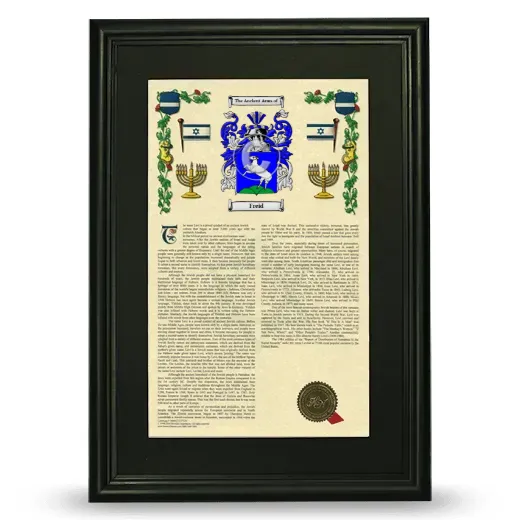 Freid Deluxe Armorial Framed - Black