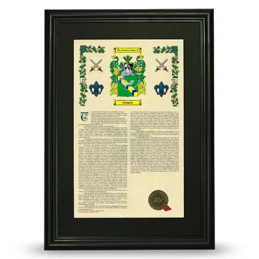 Frenete Deluxe Armorial Framed - Black