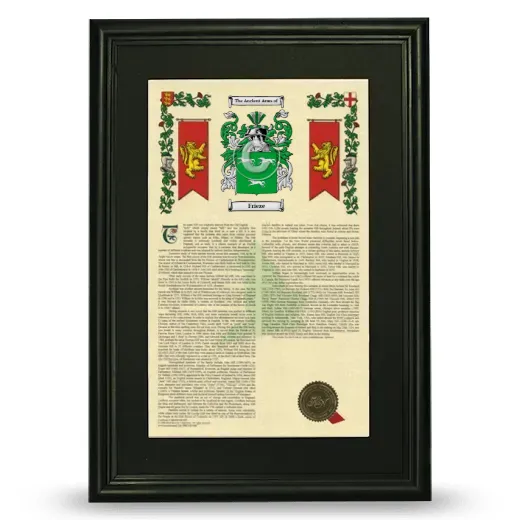 Frieze Deluxe Armorial Framed - Black