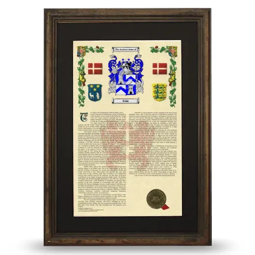 Friis Deluxe Armorial Framed - Brown